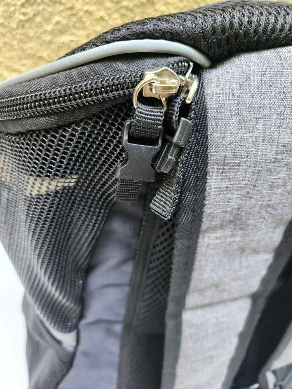 Pet Ami Gray Small Pet Backpack Carrier with Mesh Ventilation
